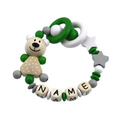 elefantasie Greifling Teddybar Sterne personalisiert mit Namen Игрушечный плюшевый батончик с цепляющими звездами
