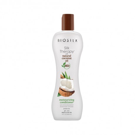 Biosilk Silk Therapy with Natural Coconut Oil Moisturizing Conditioner  Шелковая терапия с увлажняющим кондиционером с натуральным кокосовым маслом