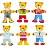 Woodyland Holzspielzeug Dress up Bar Teddy \/ Legespiel Деревянная игрушка Dress up Bar Teddy/пазл
