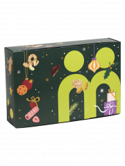 myBuddy Bio-Vegan Adventskalender 2026 25 Produkte, myBuddy органический веганский адвент-календарь 2026 со снеками, чаем и интерактивной историей, 25 продуктов