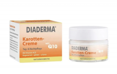 Diaderma Gesichtscreme Tag &amp; Nacht Karotten-Creme mit Q10, 50 ml, Крем для лица Diaderma с коэнзимом Q10, 50 мл, дневной и ночной уход, морковный крем для сияния кожи, увлажнение и выравнивание тона