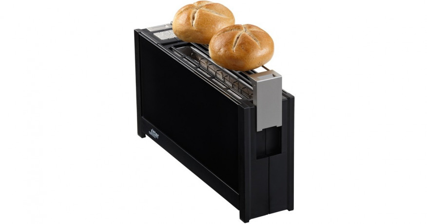 ritter ritter Langschlitz-Toaster volcano 5 schwarz, 950 Watt, fur 2 Scheiben Toast schwarz Тостер Ritter Volcano 5 с длинными слотами, черный, 950 Вт, на 2 ломтика тостов