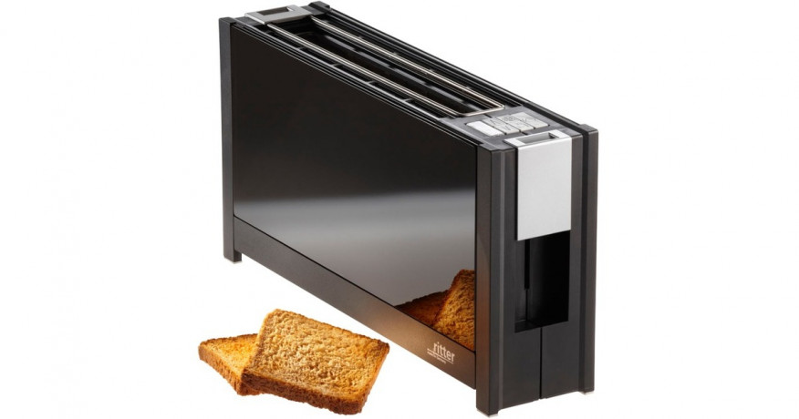 ritter ritter Langschlitz-Toaster volcano 5 schwarz, 950 Watt, fur 2 Scheiben Toast schwarz Тостер Ritter Volcano 5 с длинными слотами, черный, 950 Вт, на 2 ломтика тостов