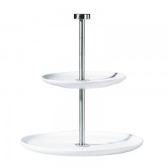 ASA SELECTION ASA A Table Weiss Etagere zweistufig h: 23,5 cm Oberer Teller: 21 cm / Unterer Teller 26,5 cm ASA A Table White Двухъярусная подставка h: 23,5 см верхняя тарелка: 21 см / нижняя тарелка 26,5 см