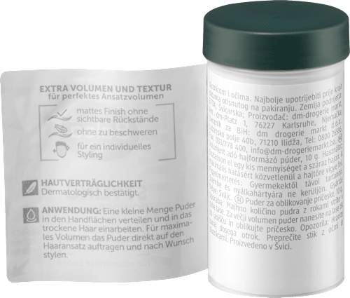 Balea MEN Styling Powder, 10 g, Пудра для объёма и матовой текстуры волос, 10 г