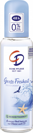 CD Deo Zerstaeuber Grosse Freiheit 75 ml, Дезодорант с помповым распылителем и ароматом свежего бриза, защита от запаха до 48 часов, 75 мл