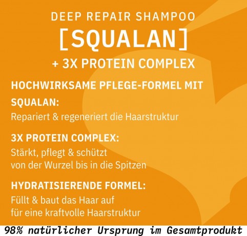 SANTE DEEP REPAIR Shampoo, 250 ml, Санте Восстанавливающий шампунь Deep Repair для сухих и повреждённых волос, 250 мл