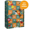 World of Sweets Adventskalender 2026 'orange-grün' zum Selbstbefüllen, Пустой адвент-календарь 2026 orange-grün для наполнения, 24 крупных отделения, 32,5 × 45,5 × 14,5 см