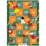 World of Sweets Adventskalender 2026 'orange-grün' zum Selbstbefüllen, Пустой адвент-календарь 2026 orange-grün для наполнения, 24 крупных отделения, 32,5 × 45,5 × 14,5 см