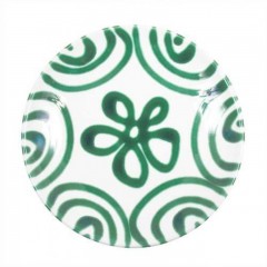 Gmundner Keramik Gmundner Keramik Grungeflammt Kaffee-/Tee-Untertasse Cup d: 15 cm / h: 2,5 cm Керамическое блюдце Gmundner с зеленым пламенем для кофе/чая, д: 15 см / высота: 2,5 см