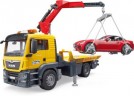 Bruder 03750 MAN TGS Abschlepp-LKW mit Roadster und L+S Module Эвакуатор 03750 MAN TGS с родстером и модулями L+S