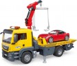 Bruder 03750 MAN TGS Abschlepp-LKW mit Roadster und L+S Module Эвакуатор 03750 MAN TGS с родстером и модулями L+S