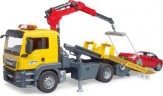 Bruder 03750 MAN TGS Abschlepp-LKW mit Roadster und L+S Module Эвакуатор 03750 MAN TGS с родстером и модулями L+S