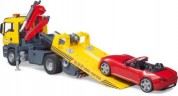 Bruder 03750 MAN TGS Abschlepp-LKW mit Roadster und L+S Module Эвакуатор 03750 MAN TGS с родстером и модулями L+S
