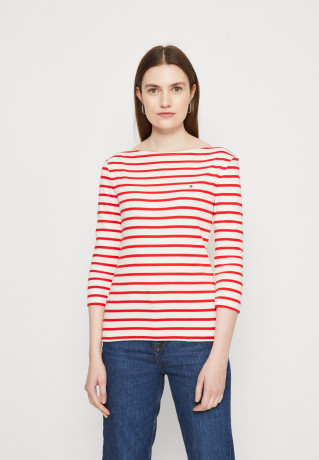 Tommy Hilfiger SLIM CODY STP B-NK 3/4SLV Long sleeved top breton white/fireworks SLIM CODY STP B-NK 3/4SLV Топ с длинными рукавами бретонский белый/фейерверк