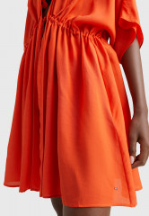 Tommy Hilfiger COVER UP SHORT Beach accessory deep orange COVER UP SHORT Пляжный аксессуар темно-оранжевый