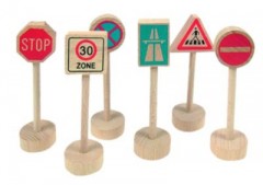 Woodyland Holzspielzeug Eisenbahn-Set 8tlg. Деревянный игрушечный поезд 8 штук.