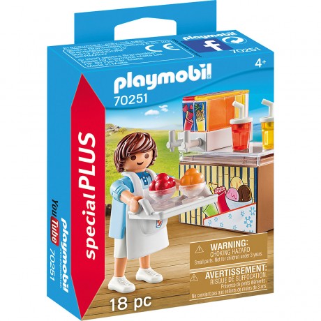 PLAYMOBIL PLAYMOBIL 70251 Slush-Ice Verkaufer PLAYMOBIL 70251 Торговец слякотным льдом