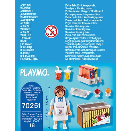 PLAYMOBIL PLAYMOBIL 70251 Slush-Ice Verkaufer PLAYMOBIL 70251 Торговец слякотным льдом