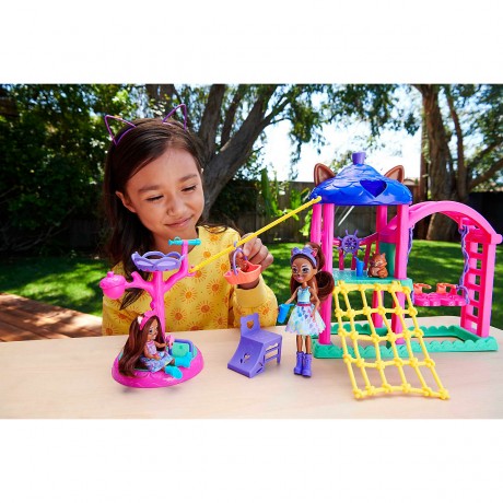 Mattel Enchantimals Spielplatz Set mit 2 Puppen  Tierfreunden inkl. Zubehor Детская игровая площадка Enchantimals с 2 куклами-друзьями