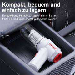 TUABUR TUABUR Akku-Handstaubsauger Wiederaufladbarer multifunktionaler kabelloser Nass- und Trockensauger, 5500Pa Staubsauger mit 2000mA Akku, 4-in-1 multifunktionaler kabelloser Handstaubsauger, Geeignet fur Autos, Wohnungen und Buros Schwarz Беспроводно