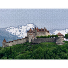 CALVENDO Puzzle CALVENDO Puzzle Gruyeres und sein Schloss Пазл CALVENDO Puzzle Грюйер и его замок