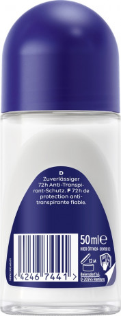NIVEA MEN Derma Control Defend Deo Roll-On, 50 ml, Нивеа Мужской дезодорант антиперспирант ролик, гиалурон и провитамин B5, 72ч защита, 50 мл
