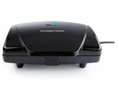 GOURMETmaxx Waffeleisen Belgische Waffeln 750W schwarz, Вафельница для бельгийских вафель, 750 Вт, антипригарное покрытие, Cool Touch, компактная, 22x17,6x8 см, алюминий, нержавеющая сталь