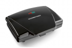 GOURMETmaxx Waffeleisen Belgische Waffeln 750W schwarz, Вафельница для бельгийских вафель, 750 Вт, антипригарное покрытие, Cool Touch, компактная, 22x17,6x8 см, алюминий, нержавеющая сталь