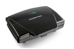 GOURMETmaxx Waffeleisen Belgische Waffeln 750W schwarz, Вафельница для бельгийских вафель, 750 Вт, антипригарное покрытие, Cool Touch, компактная, 22x17,6x8 см, алюминий, нержавеющая сталь