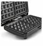 GOURMETmaxx Waffeleisen Belgische Waffeln 750W schwarz, Вафельница для бельгийских вафель, 750 Вт, антипригарное покрытие, Cool Touch, компактная, 22x17,6x8 см, алюминий, нержавеющая сталь