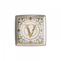 Rosenthal meets Versace Rosenthal Versace Virtus Gala White Schalchen quadratisch flach 12 cm Rosenthal Versace Virtus Gala Белая миска квадратная плоская 12 см