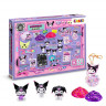 CRAZE Adventskalender 2026 Kuromi, 24 Ueberraschungen, CRAZE Kuromi Адвент-календарь 2026 с 3D-фигурками, украшениями и канцелярией, 24 сюрприза