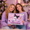 CRAZE Adventskalender 2026 Kuromi, 24 Ueberraschungen, CRAZE Kuromi Адвент-календарь 2026 с 3D-фигурками, украшениями и канцелярией, 24 сюрприза