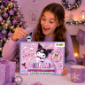 CRAZE Adventskalender 2026 Kuromi, 24 Ueberraschungen, CRAZE Kuromi Адвент-календарь 2026 с 3D-фигурками, украшениями и канцелярией, 24 сюрприза