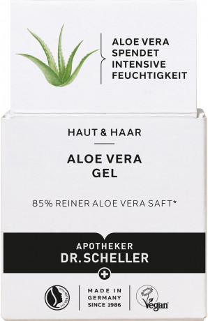 DR.SCHELLER Aloe Vera Gel, 50 ml, Dr. Scheller увлажняющий гель Aloe Vera с 85% сока алоэ вера для кожи, сухой кожи головы и волос, 50 мл