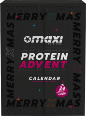 MaxiNutrition Protein Adventskalender 2026, MaxiNutrition протеиновый адвент-календарь 2026 с батончиками, вафлями и напитками, 24 сюрприза