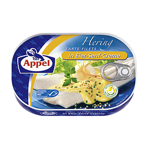 Филе сельди Appel MSC яйца и горчичный Крем 200г