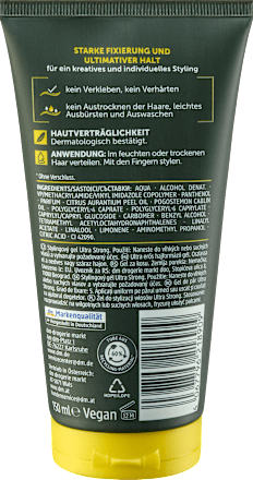 Balea MEN Haargel Ultra Strong, 150 ml, Гель Ultra Strong для очень сильной фиксации волос, 150 мл