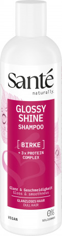 SANTE GLOSSY SHINE Shampoo, 250 ml, Санте Шампунь Glossy Shine для гладкости и естественного блеска волос, 250 мл