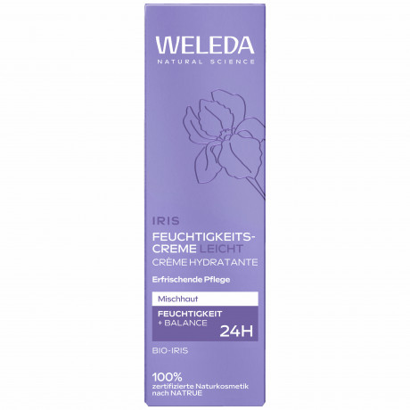 WELEDA Iris Feuchtigkeitscreme Bio-Iris, 30 ml, Лёгкий увлажняющий крем Iris с органическим ирисом для нормальной и комбинированной кожи, 30 мл