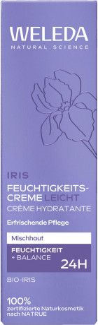 WELEDA Iris Feuchtigkeitscreme Bio-Iris, 30 ml, Лёгкий увлажняющий крем Iris с органическим ирисом для нормальной и комбинированной кожи, 30 мл