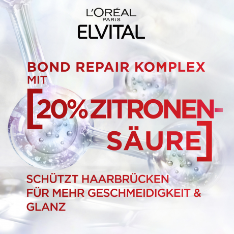 L'Oreal Paris Elvital Leave-In Haarserum Bond Repair Anti-Haarschaeden, 150 ml, Несмываемая сыворотка с лимонной кислотой для повреждённых волос, укрепление и блеск, 150 мл