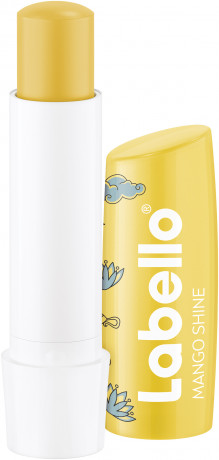 Labello Disney Princess Jasmin Mango Shine, Бальзам для губ коллекция Дисней Принцесса Жасмин, с маслом ши и церамидами для питания и защиты от сухости, аромат манго, 4,8 г