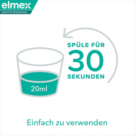 elmex Mundspuelung Sensitive Professional, 400 ml, Ополаскиватель Sensitive Professional с аргинином для чувствительных зубов, 400 мл