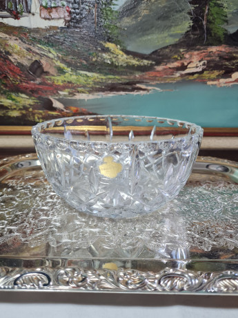 Чаша винтажная Echt , хрусталь, 18.5 см, Германия, 1960-70гг.