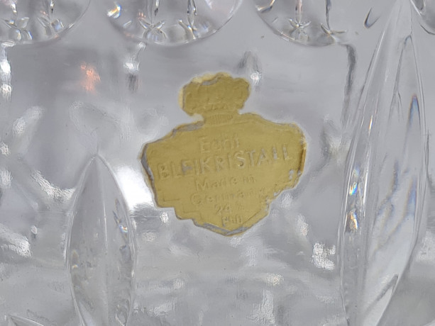 Чаша винтажная Echt , хрусталь, 18.5 см, Германия, 1960-70гг.