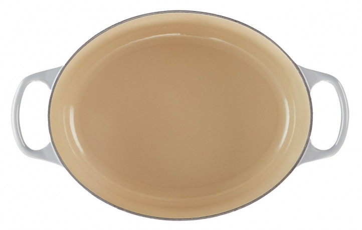 Le Creuset LE CREUSET Br\u00e4ter Oval Perlgrau SIGNATURE grau LE CREUSET Br>4ter Oval Pearl Grey SIGNATURE