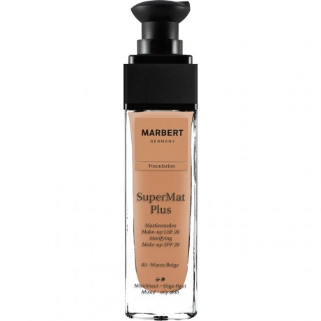 Marbert (Марберт)  Make-Up Тональный крем SuperMat Plus Foundation База для макияжа, Nr. 1 Soft Beige / 30 мл