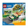 LEGO 3er Set:  60353 City Tierrettungsmissionen mit Pickup, 3 Minifiguren und Tierfiguren +  60354 City Erkundungsmissionen im Weltraum mit Raumschiff und 3 Minifiguren +  60355 City Detektivmissionen Набор из 3 предметов: 60353 City Animal Rescue Mission
